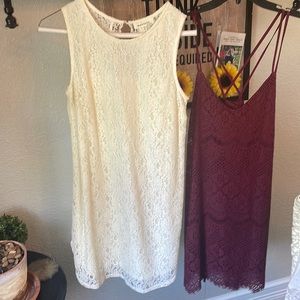 2 lace dresses